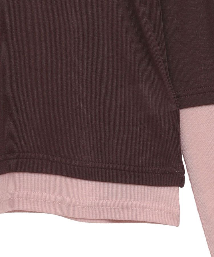 earth music&ecology「レイヤードシアープルオーバー」|Tシャツ・カットソー|