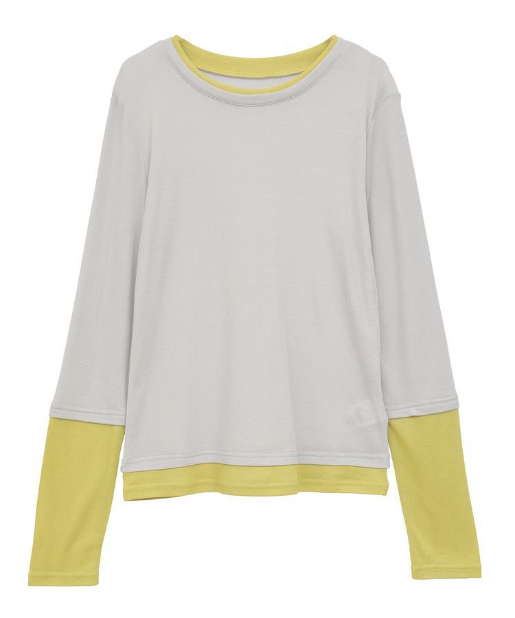 earth music&ecology「レイヤードシアープルオーバー」|Tシャツ・カットソー|