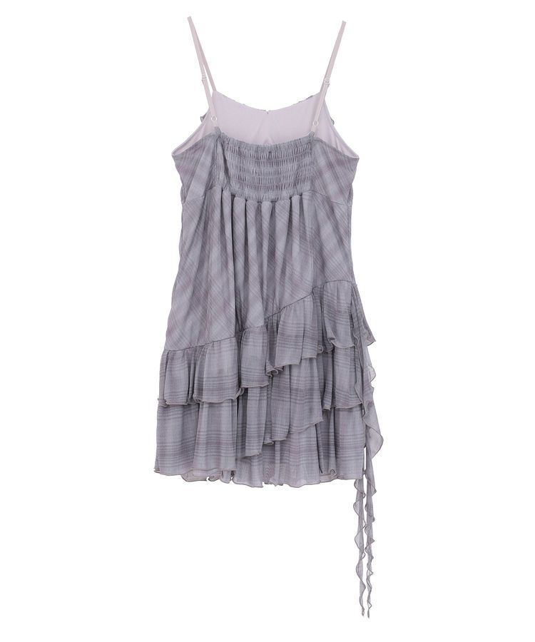 earth music&ecology「フロントリボンチェックミニキャミワンピース」|ワンピース|