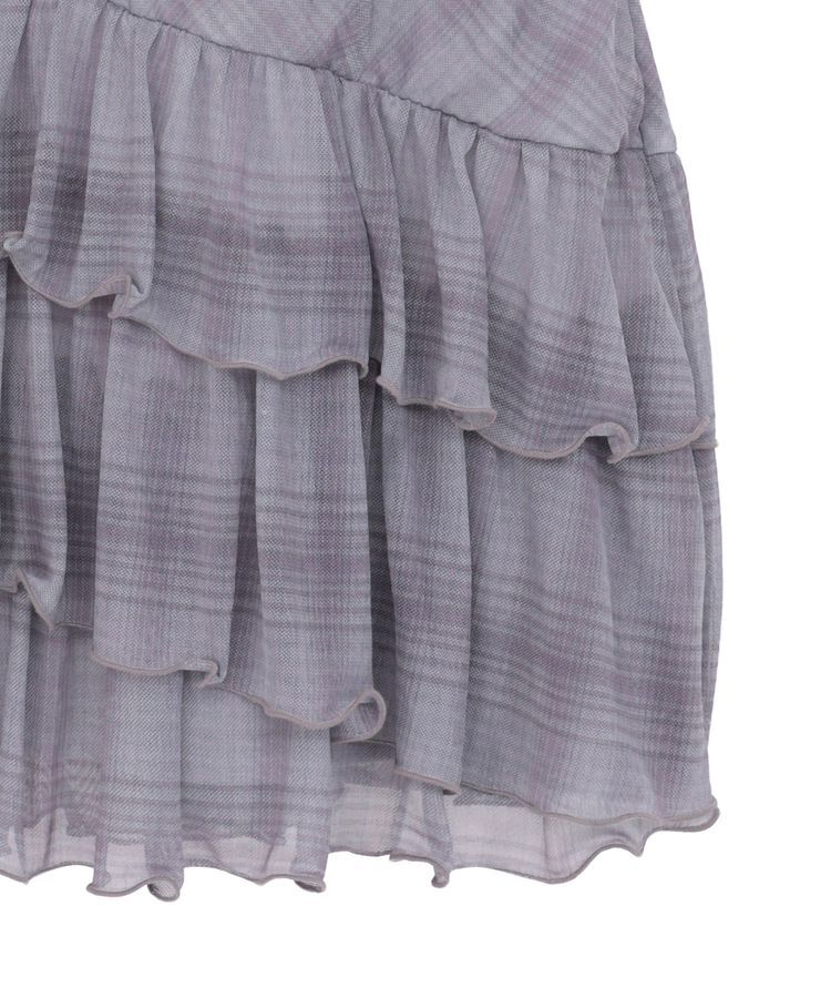 earth music&ecology「フロントリボンチェックミニキャミワンピース」|ワンピース|