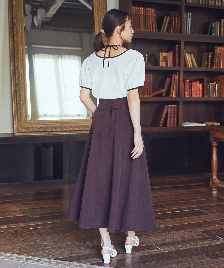 earth music&ecology「マルチウェイ配色リボンカットプルオーバー」|Tシャツ・カットソー|