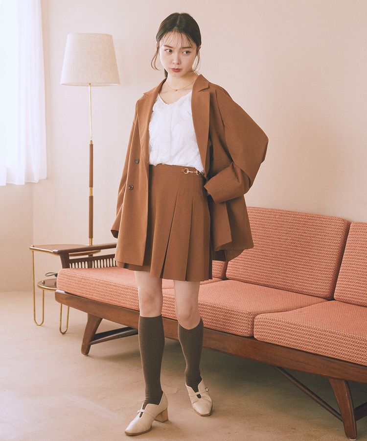 earth music&ecology「SET2点ラッフルレースブラウス＋キャミソール」|シャツ・ブラウス|