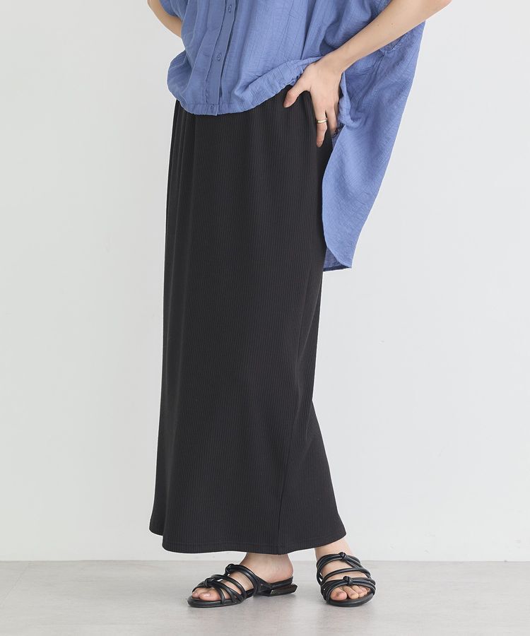 earth music&ecology「カットリブナロースカート」|タイト|