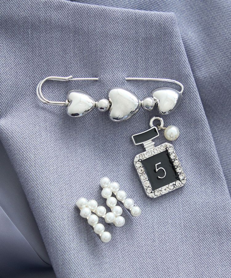 earth music&ecology「ハングアウトブローチセット」|その他|Silver