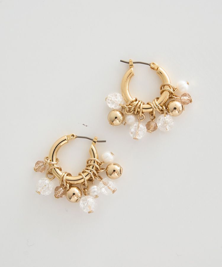 earth music&ecology「ビーズミックスピアス」|ピアス|Gold