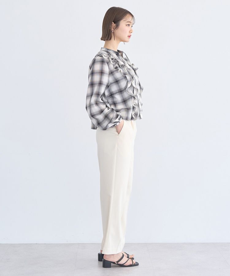 earth music&ecology「フリルリボンブラウス」|シャツ・ブラウス|