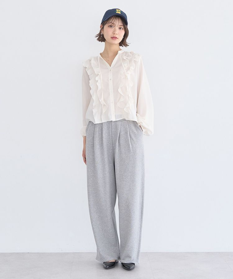 earth music&ecology「フリルリボンブラウス」|シャツ・ブラウス|