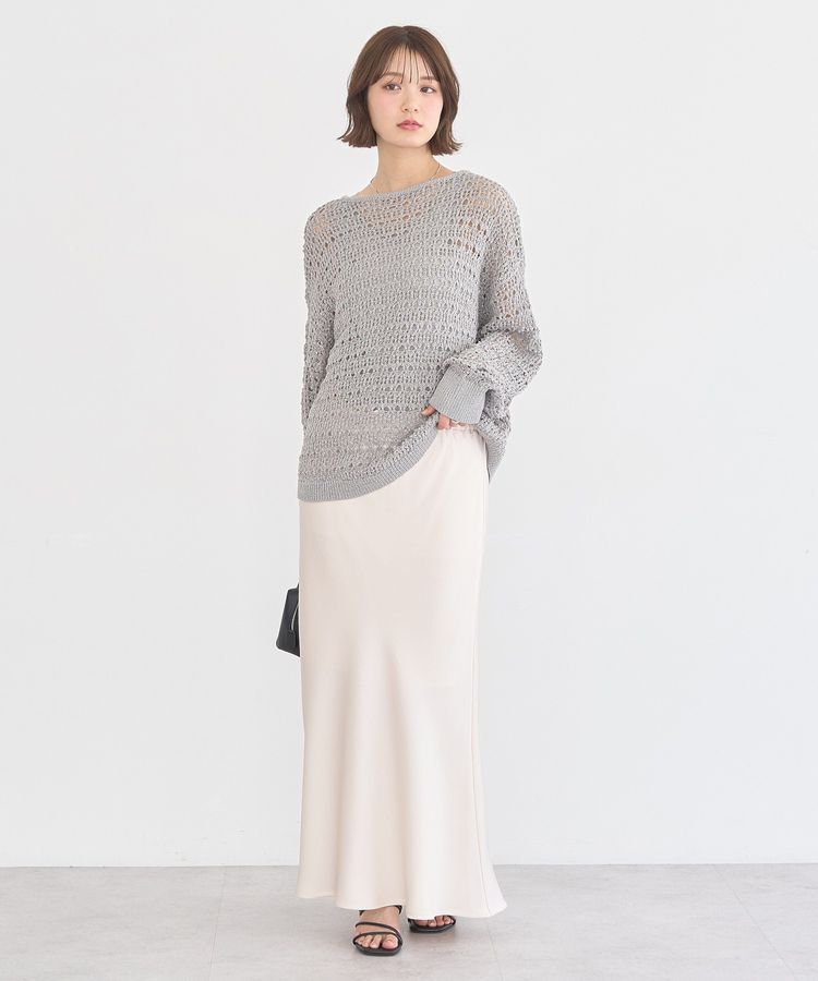 earth music&ecology「メッシュニットプルオーバー」|ニット・セーター|