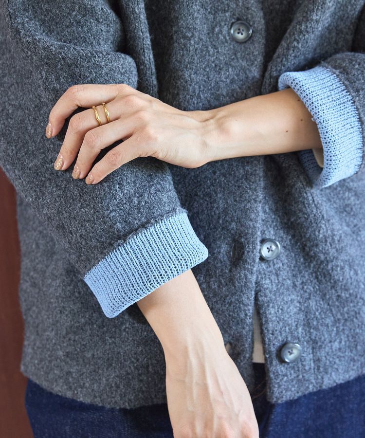 AMERICAN HOLIC「VネックWフェイスニットカーディガン【WEB限定カラー有り】」|カーディガン|