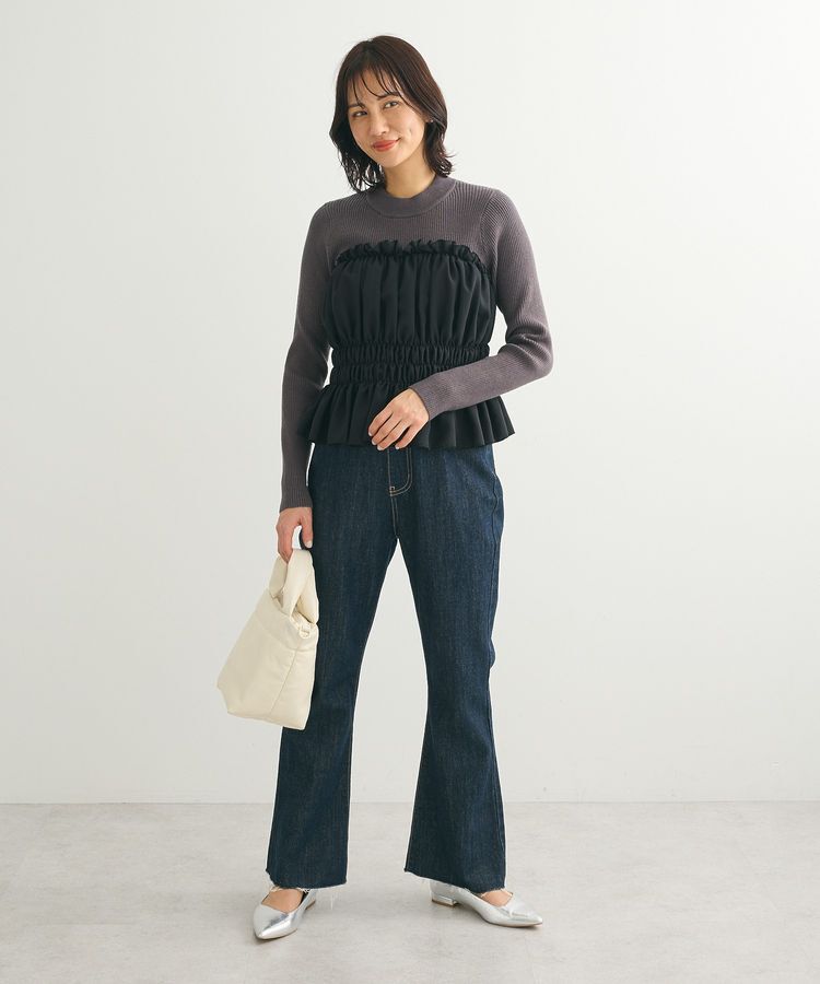 Green Parks「・swing by ビスチェレイヤーハイネックニット」|ニット・セーター|