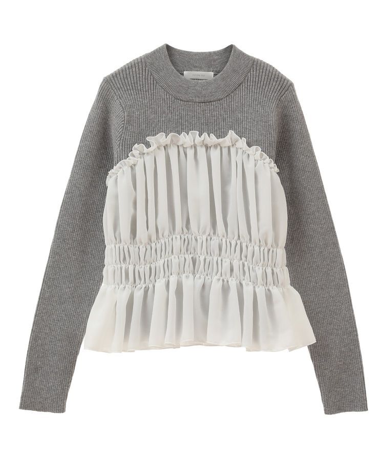 Green Parks「・swing by ビスチェレイヤーハイネックニット」|ニット・セーター|