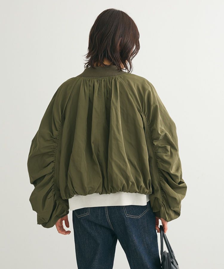 Green Parks「・SUGAR SPOON ボリュームギャザーMA-1」|ブルゾン・スタジャン|
