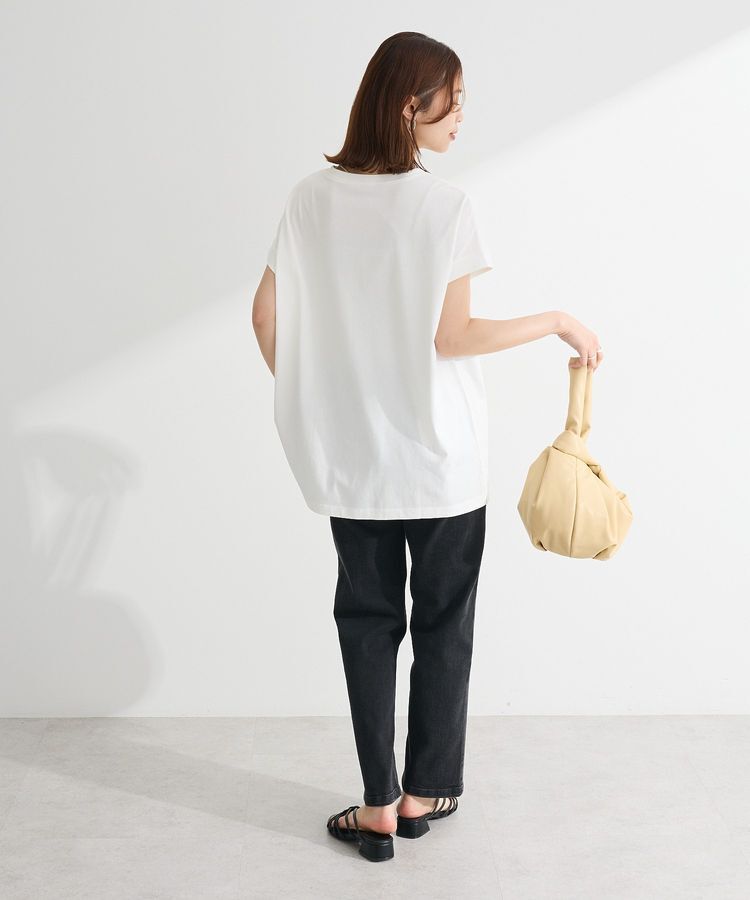 Green Parks「フレンチスリーブ筆記体ロゴチュニック」|チュニック|