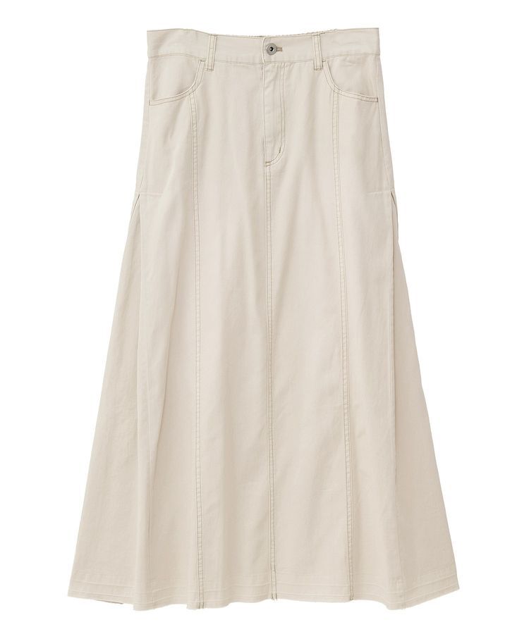 Green Parks「ライトデニムサイドタックスカート」|スカート|