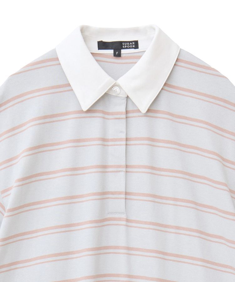 Green Parks「・SUGAR SPOON ボーダーポロワンピース」|ワンピース|