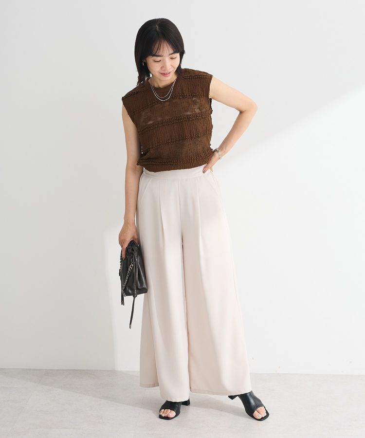 Green Parks「・SUGAR SPOON フリルレースノースリーブ」|Tシャツ・カットソー|