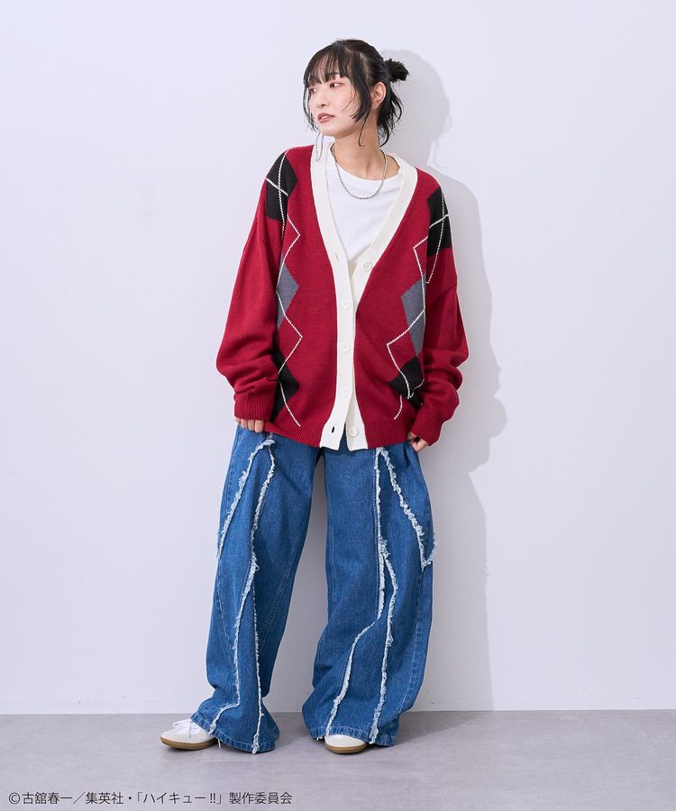 Green Parks「ハイキュー!! アーガイルカーディガン」|カーディガン|