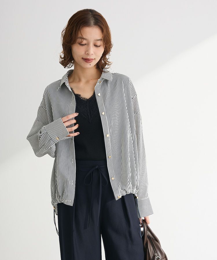 armonia「金ボタン裾ドロストシャツ」|シャツ・ブラウス|