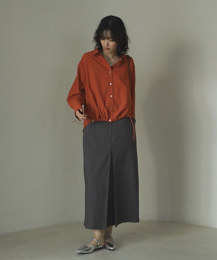 armonia「金ボタン裾ドロストシャツ」|シャツ・ブラウス|