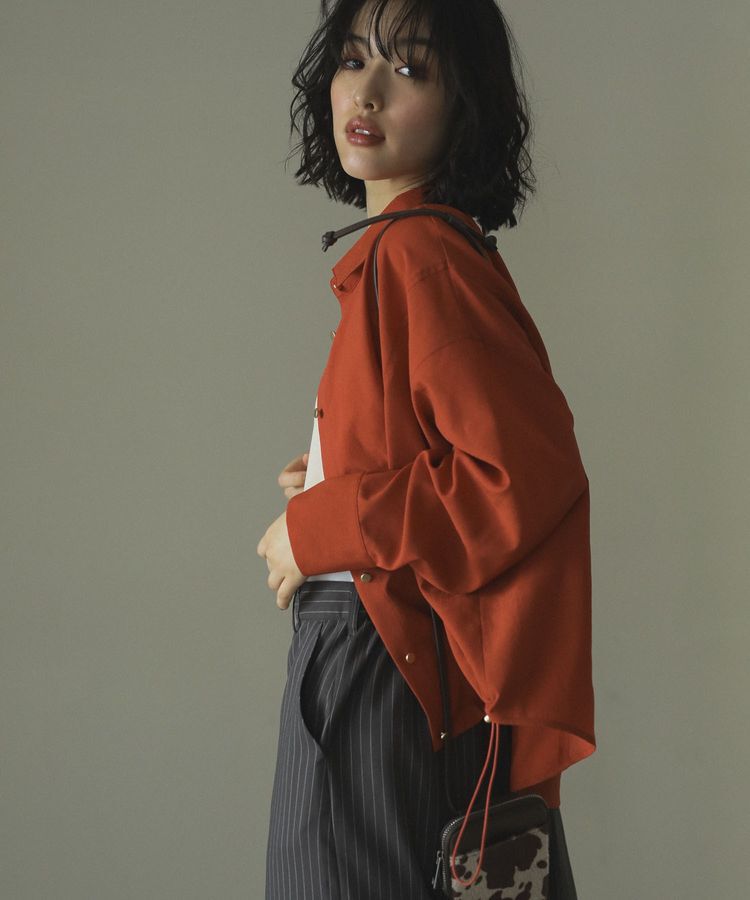 armonia「金ボタン裾ドロストシャツ」|シャツ・ブラウス|