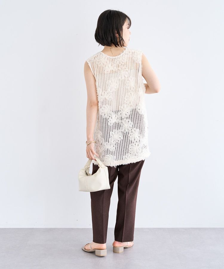 Green Parks「テープ刺繍レースベスト」|ベスト・ジレ|