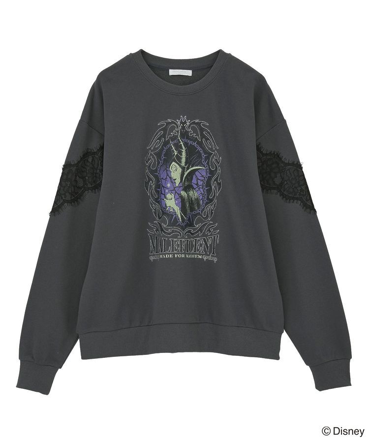 Green Parks「VILLAINS/レースドッキングプリントスウェット」|スウェット・ジャージ|Black