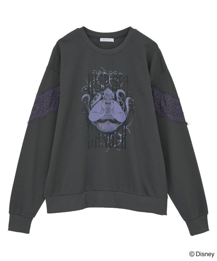 Green Parks「VILLAINS/レースドッキングプリントスウェット」|スウェット・ジャージ|Purple