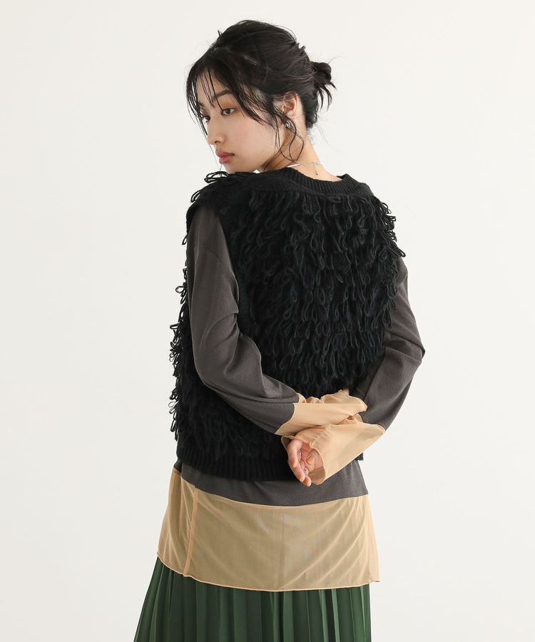 Green Parks「ループニットベスト」|ベスト・ジレ|