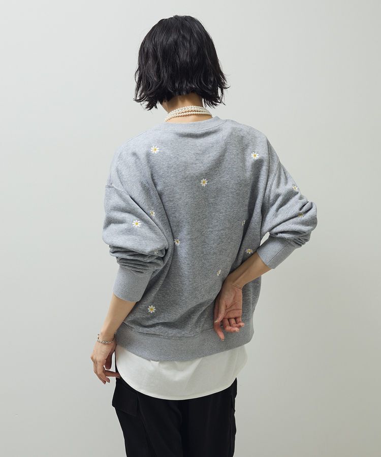 Green Parks「・swing by デイジー刺繍スウェット」|スウェット・ジャージ|