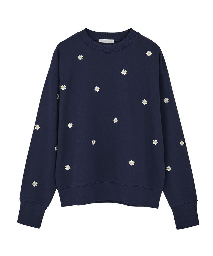 Green Parks「・swing by デイジー刺繍スウェット」|スウェット・ジャージ|