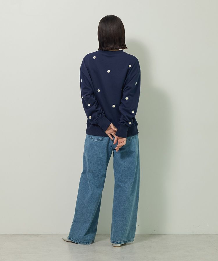 Green Parks「・swing by デイジー刺繍スウェット」|スウェット・ジャージ|