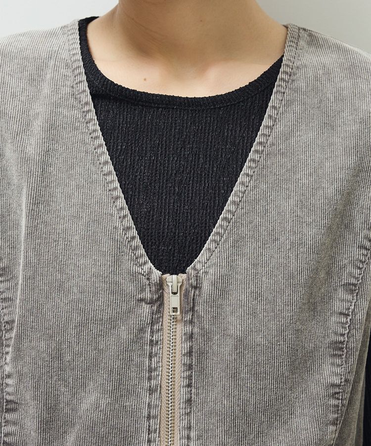 Green Parks「・ELENCARE DUE ケミカルコーデュロイベスト」|ベスト・ジレ|