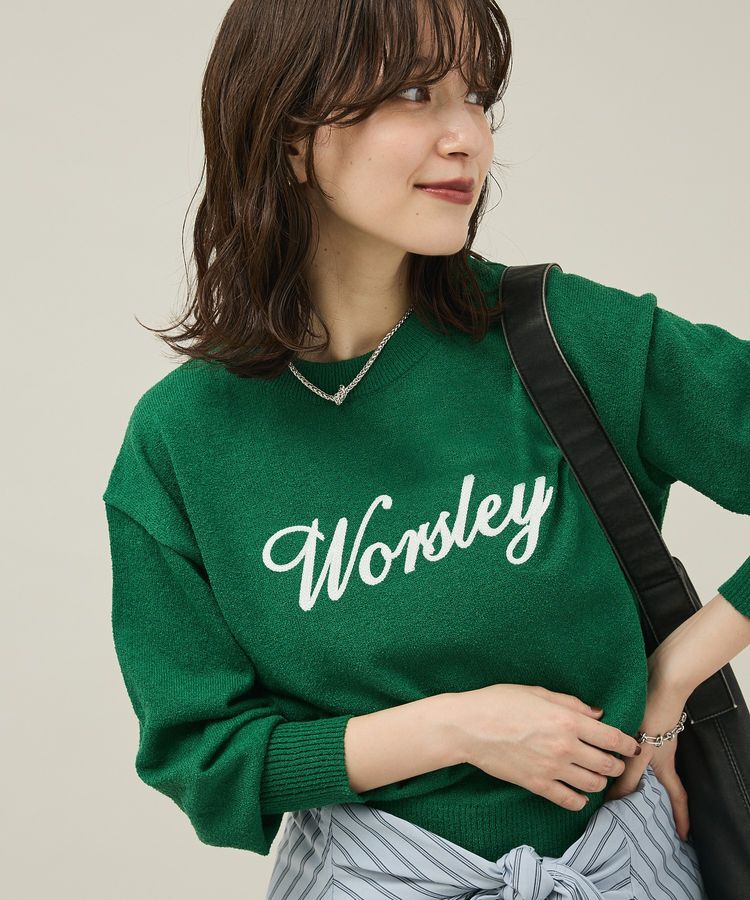 Green Parks「ブークレ-ロゴニットプルオーバー」|ニット・セーター|