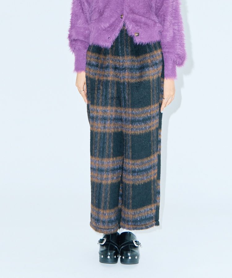 Green Parks「■WITH KURUMI NAKATA チェックコクーンパンツ」|その他|Black