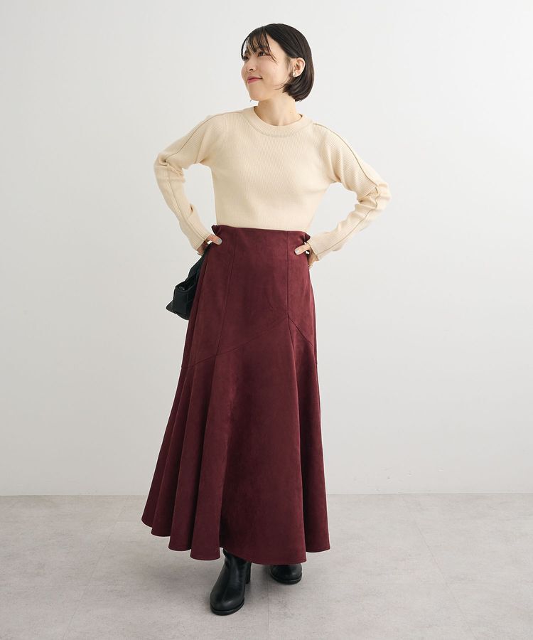 Green Parks「・ELENCARE DUE スエードポンチフレアスカート」|フレア|