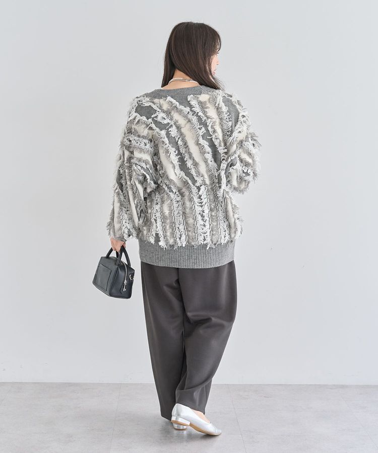 Green Parks「・ELENCARE DUE フリンジジャカードカーディガン」|カーディガン|