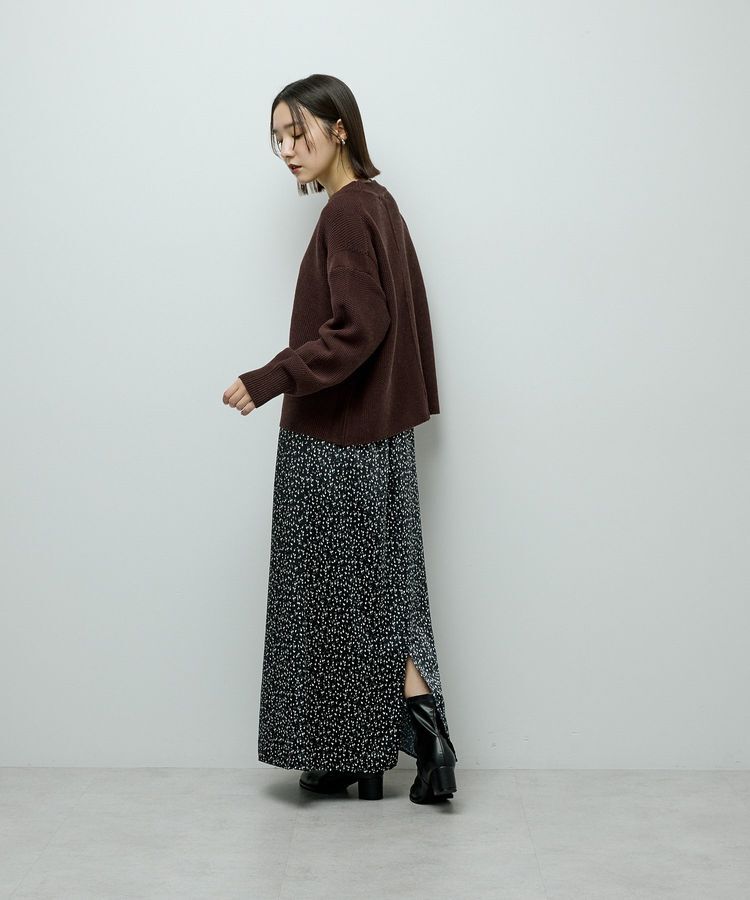 Green Parks「かのこ編モックネックニットプルオーバー」|ニット・セーター|