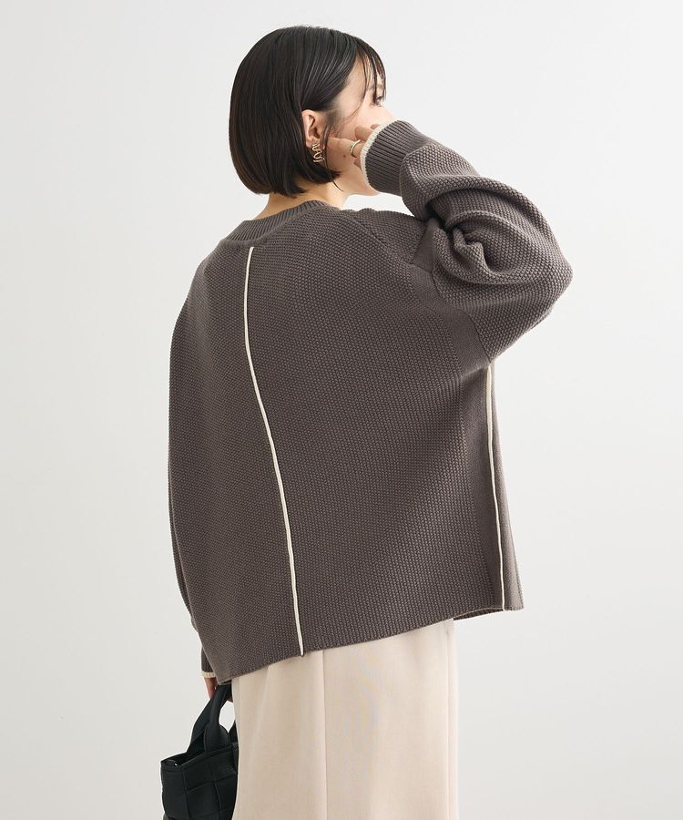 Green Parks「かのこ編モックネックニットプルオーバー」|ニット・セーター|