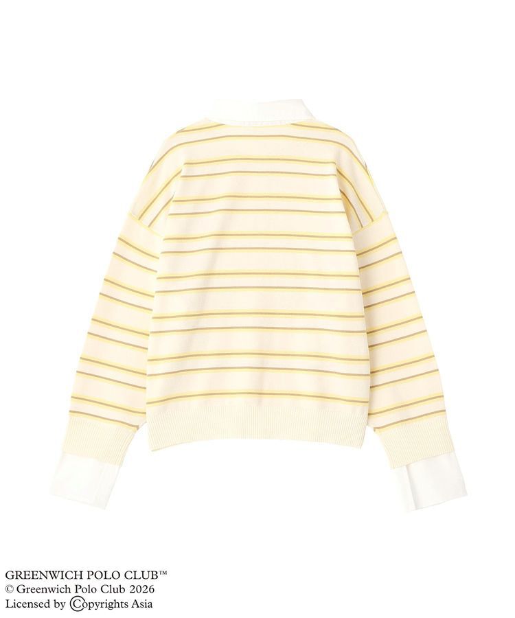 Green Parks「GREENWICH POLO CLUB(TM)布帛ドッキングポロニットプルオーバー」|Tシャツ・カットソー|