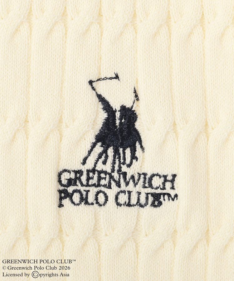 Green Parks「GREENWICH POLO CLUB(TM)ケーブル襟付ニットカーディガン」|カーディガン|