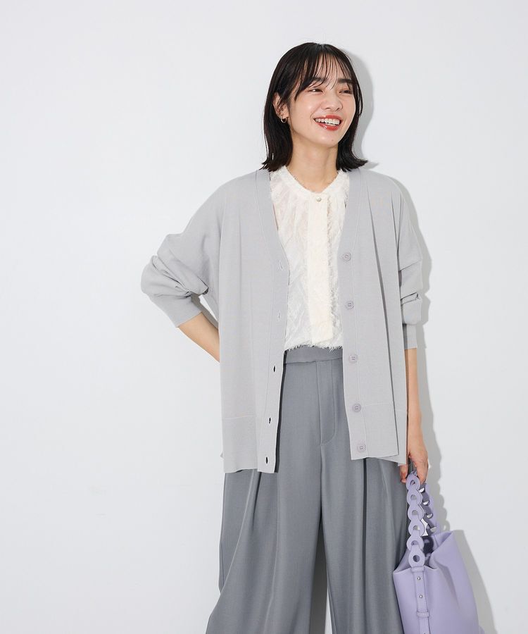 Green Parks「ここちニットVネックカーディガン」|カーディガン|