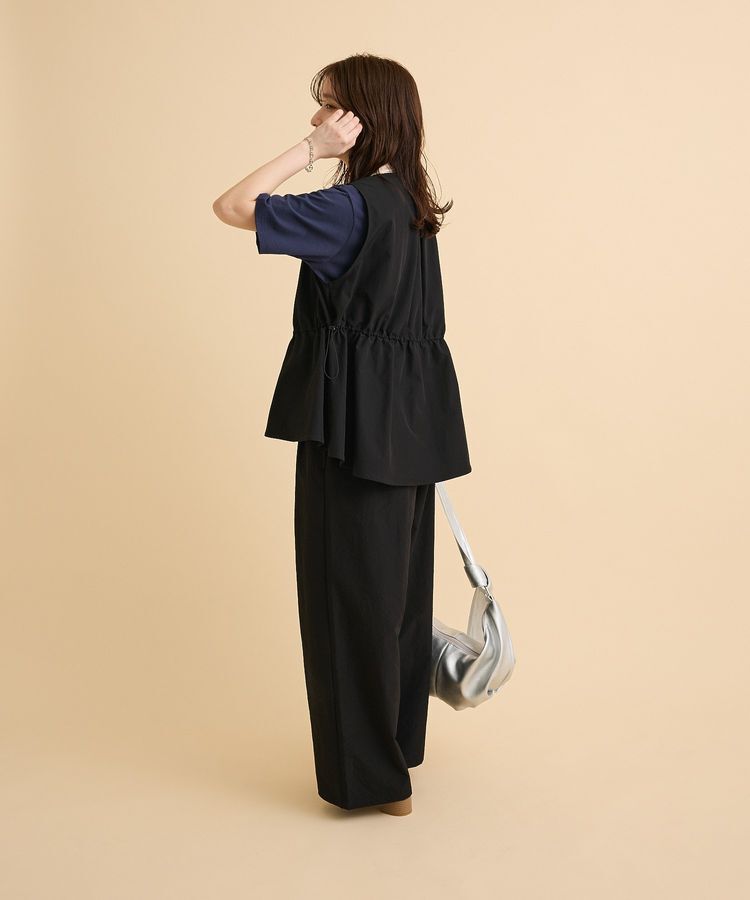 Green Parks「【楽しゃれUV】ドロストフレアベスト」|ベスト・ジレ|