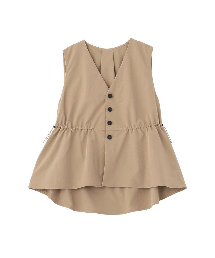 Green Parks「【楽しゃれUV】ドロストフレアベスト」|ベスト・ジレ|