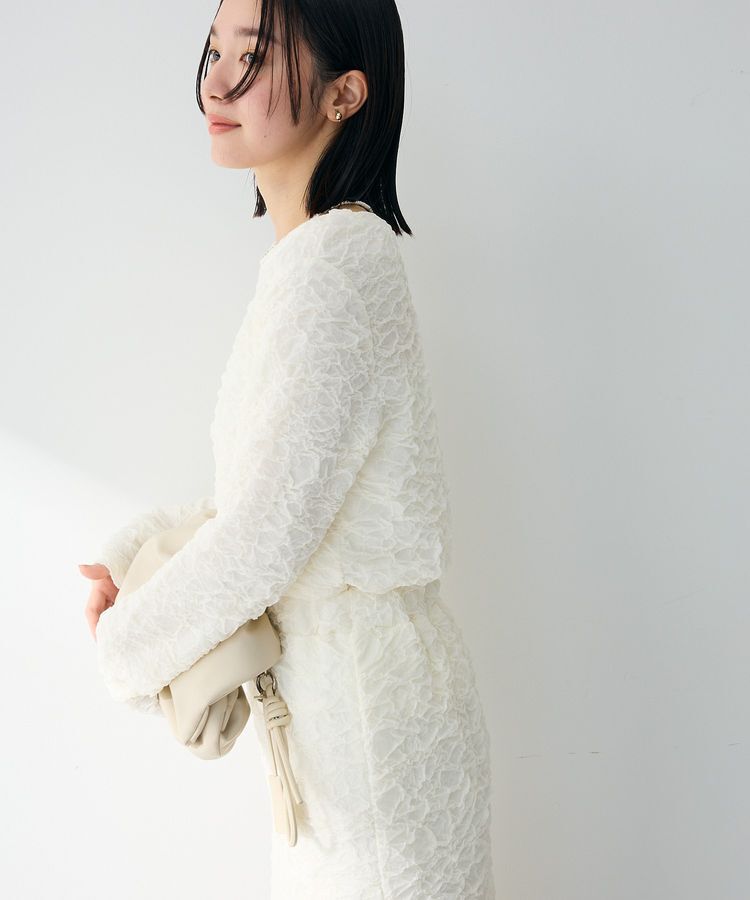 Green Parks「表面感ポコポコプルオーバー」|Tシャツ・カットソー|Ecru