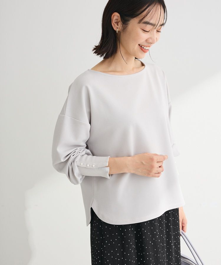 Green Parks「パールスリーブカットプルオーバー」|Tシャツ・カットソー|Light Gray