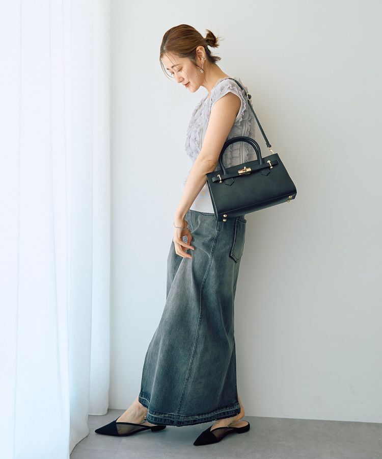 Editt by YECCA VECCA「ロングデニムスカート」|タイト|