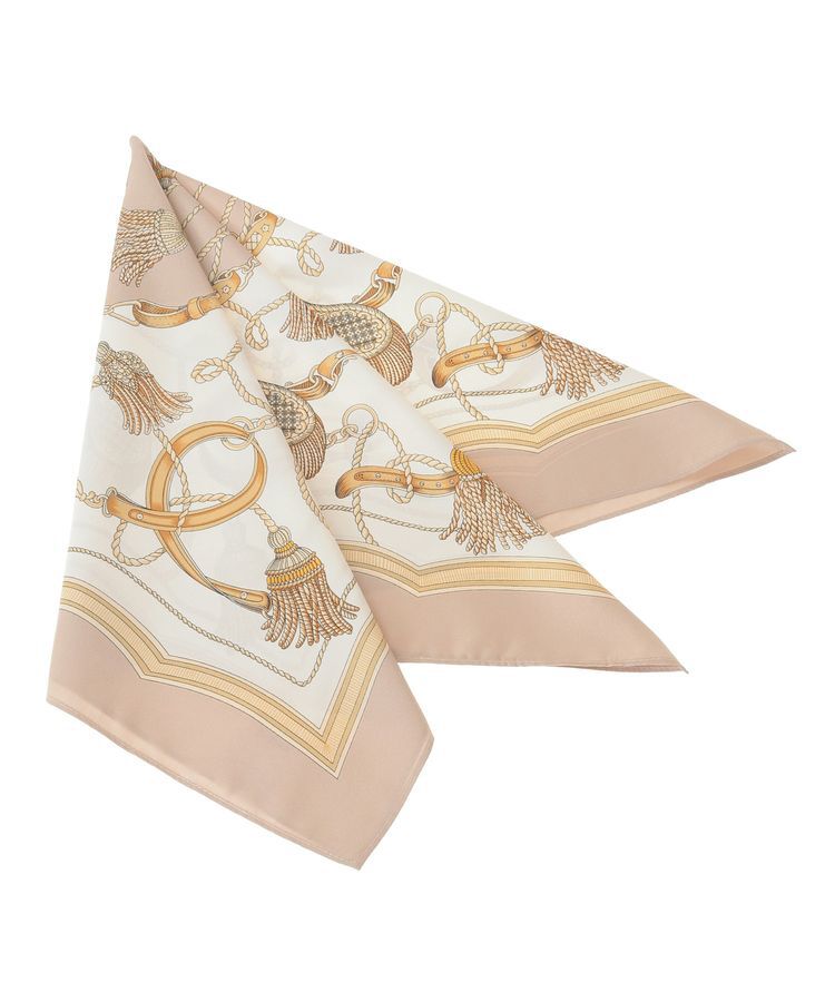 YECCA VECCA「タッセル柄スカーフ」|バンダナ・スカーフ|