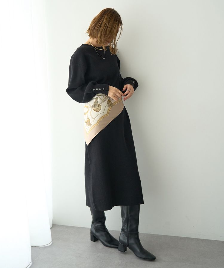 YECCA VECCA「タッセル柄スカーフ」|バンダナ・スカーフ|