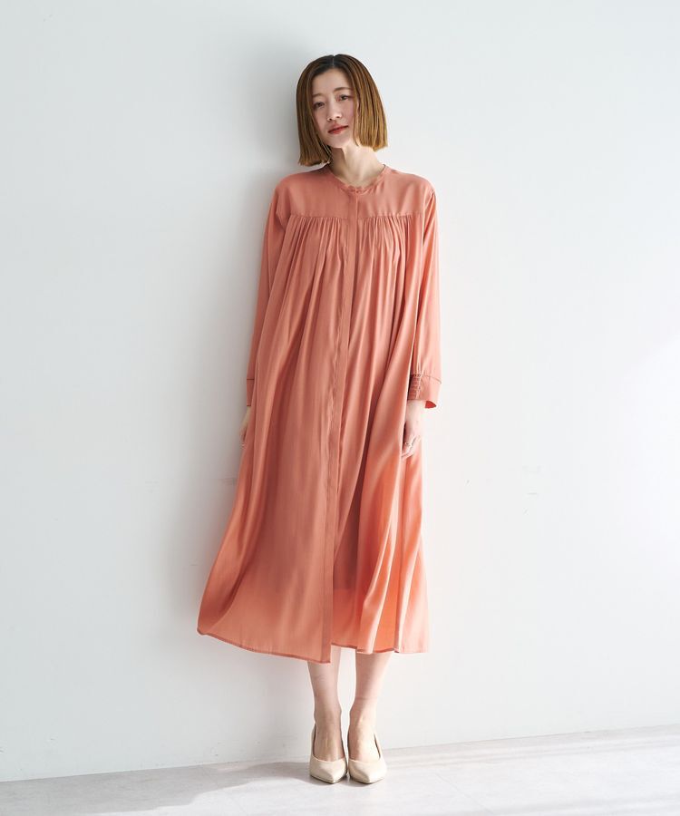 YECCA VECCA「ベルト付きギャザーワンピース」|ワンピース|