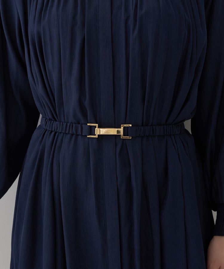 YECCA VECCA「ベルト付きギャザーワンピース」|ワンピース|